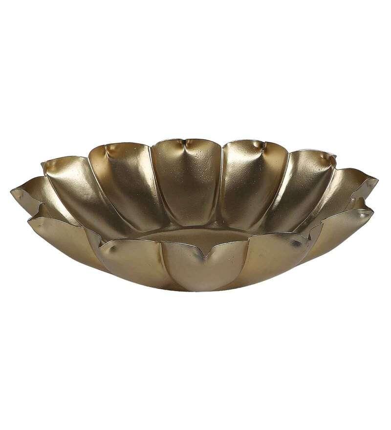 Iron Lotus Urli Set of 3 - All India Decor