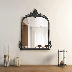 Victorian Arched Wall Mirror (Bold Black) - All India Decor