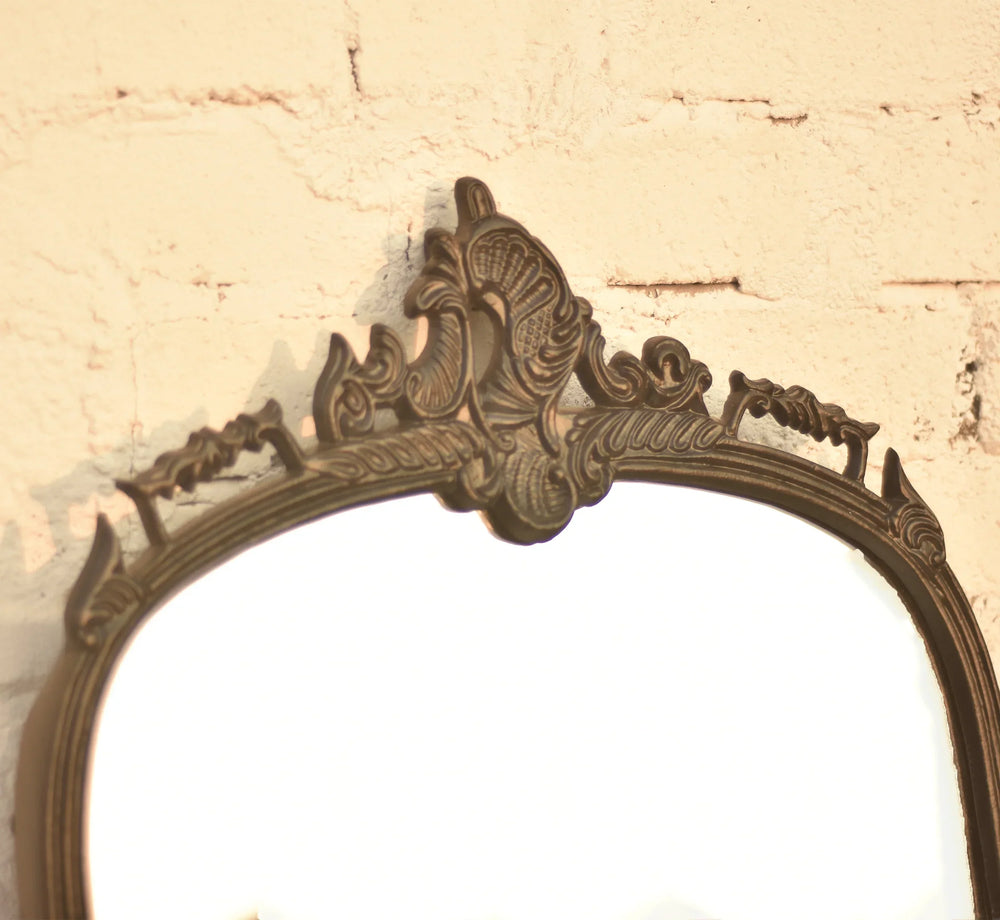 Victorian Arched Wall Mirror (Bold Black) - All India Decor