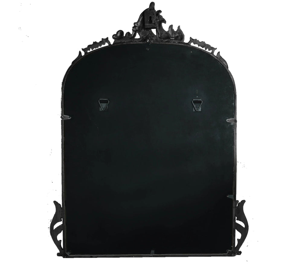 Victorian Arched Wall Mirror (Bold Black) - All India Decor