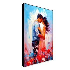 Beautiful Romantic Couple Wall Art Print Romantic Artwork on Canvas Wall Paintings - All India Decor