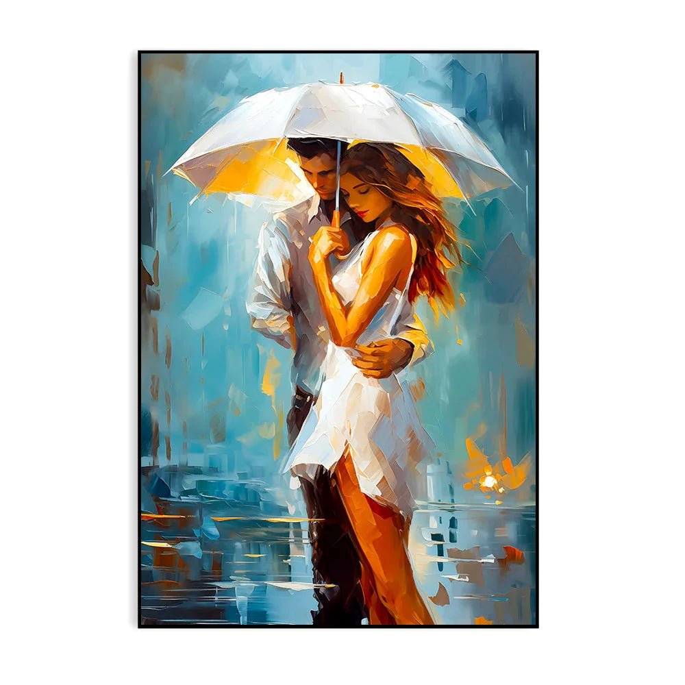 Romantic Couple Love Canvas Wall Paintings & Arts - All India Decor