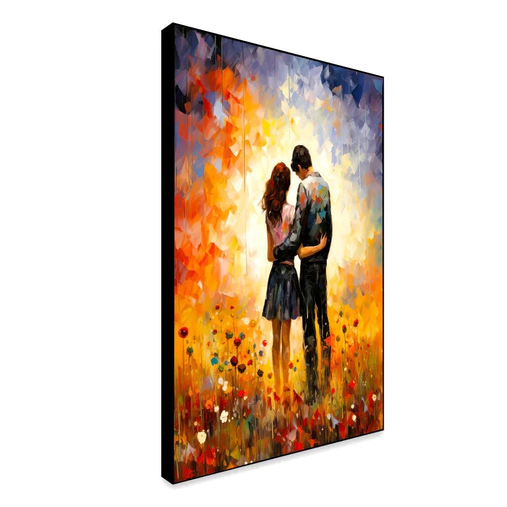 Beautiful Romantic Couple Love Canvas Wall Paintings & Arts - All India Decor