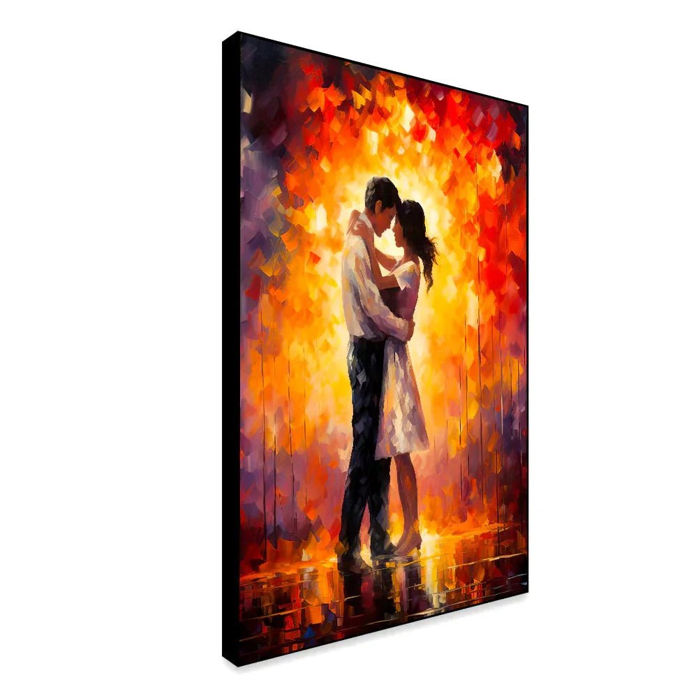 Beautiful Romantic Couple Unconditional Love Canvas Wall Paintings & Arts - All India Decor