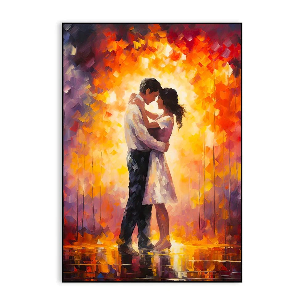 Beautiful Romantic Couple Unconditional Love Canvas Wall Paintings & Arts - All India Decor