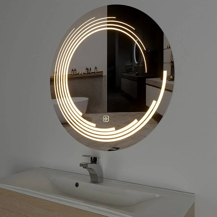 curved led mirror