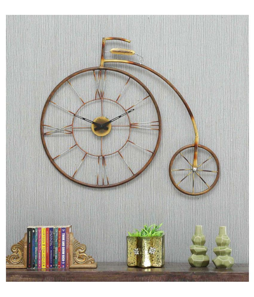 Cycle Shape Antique Wall Clock - All India Decor
