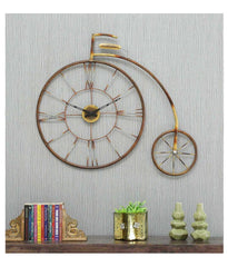 Cycle Shape Antique Wall Clock - All India Decor