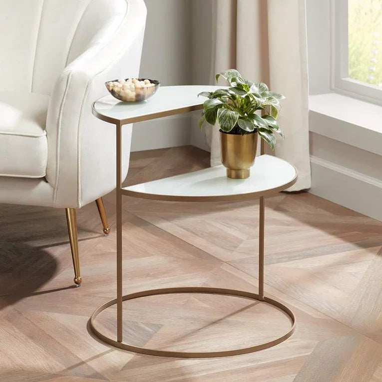 Marla Marble End Table - All India Decor