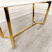 gold dining table