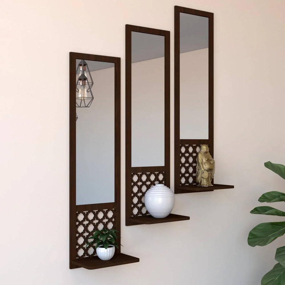 Designer Morrocan Long Wall Mirror - Set of 3 - All India Decor