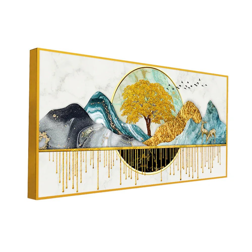 Two Sides Of Mother Earth Canvas Wall Painting - All India Decor