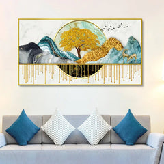 Two Sides Of Mother Earth Canvas Wall Painting - All India Decor