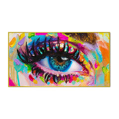 Beautiful Colorful Eyes Modern Art Canvas Printed Painting - All India Decor