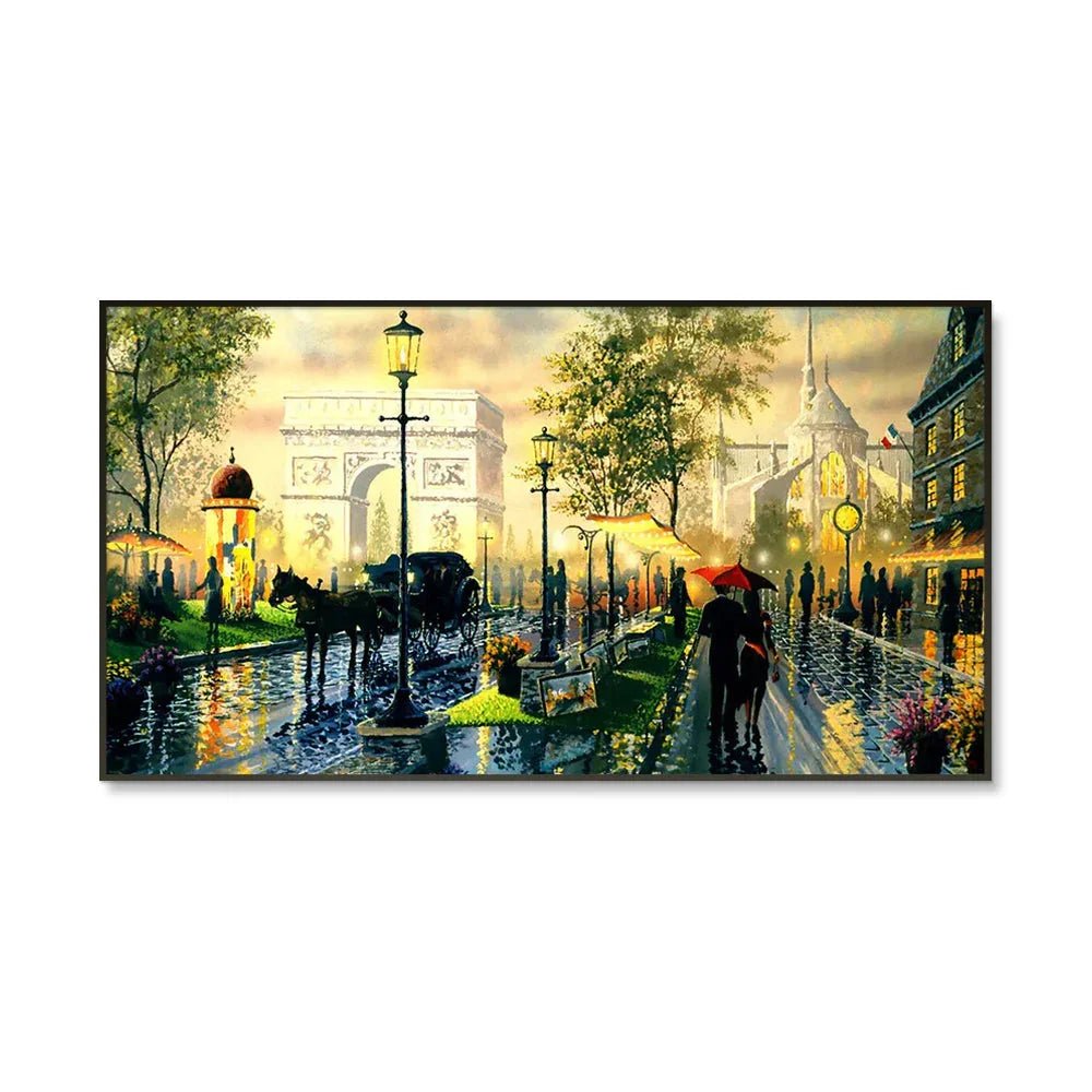 Paris Scenery Canvas Painting - All India Decor