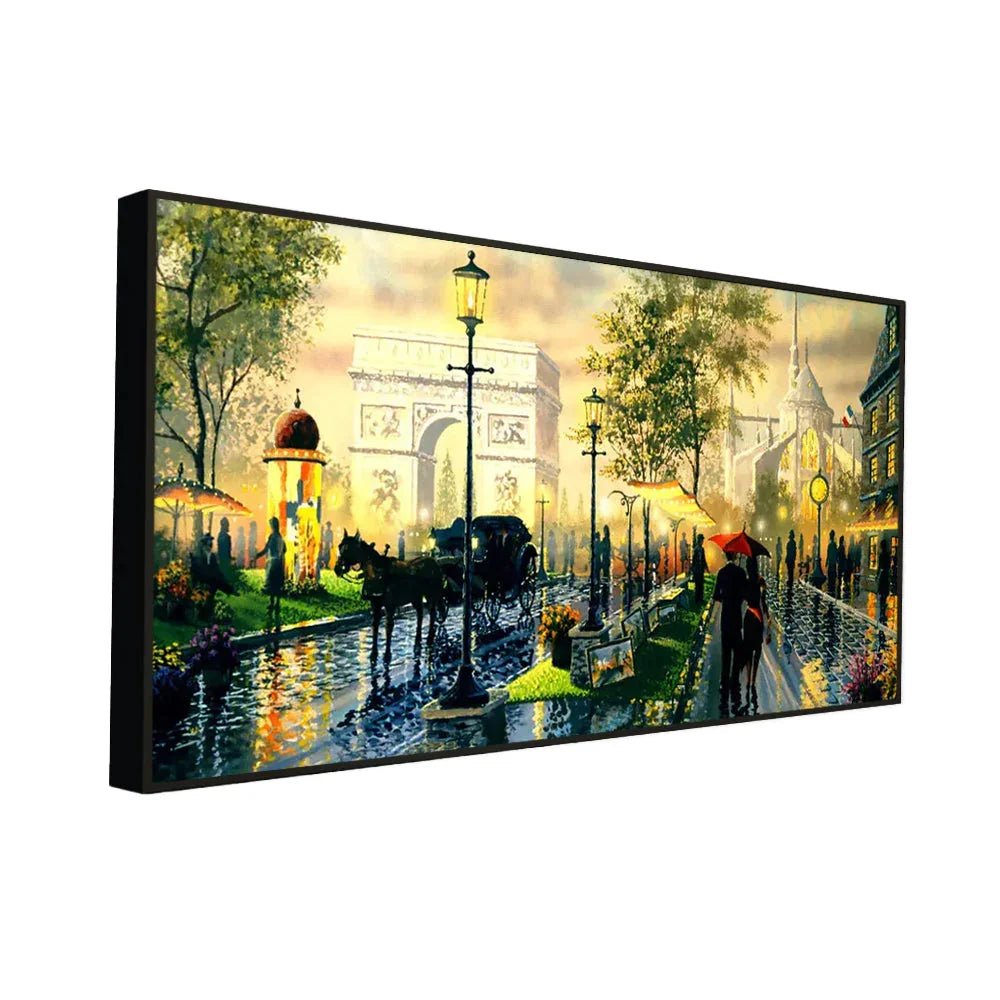 Paris Scenery Canvas Painting - All India Decor