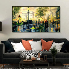 Paris Scenery Canvas Painting - All India Decor