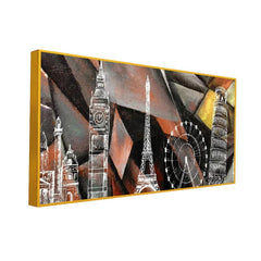 Beautiful World Famous Monuments Scenery Wall Painting & Art Canvas Printed - All India Decor