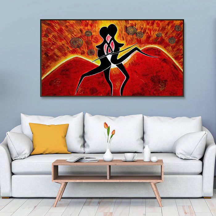 Beautiful Large Dancing Girls Modern Art Canvas Printed Painting