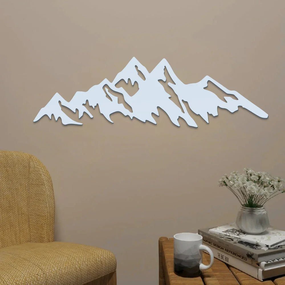 Himalayan Mountain Backlit Wall Art / Night Light, Walnut Finish - All India Decor