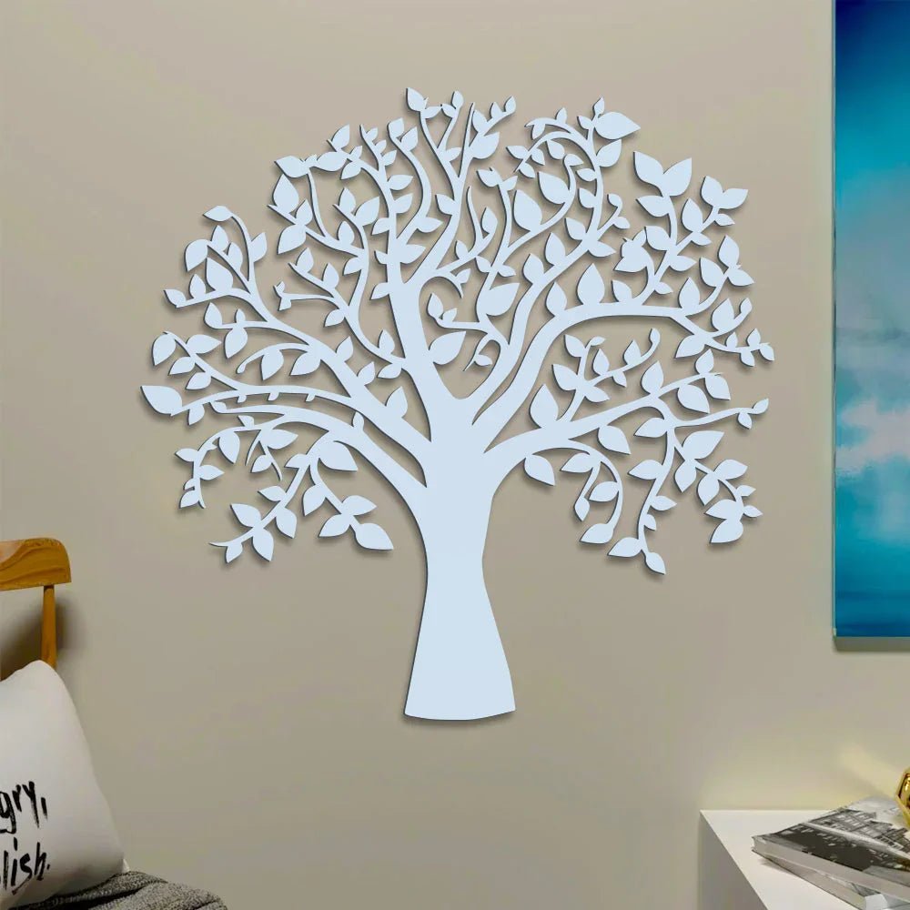Glowing Tree Backlit wall Art / Night Light, Walnut Finish - All India Decor