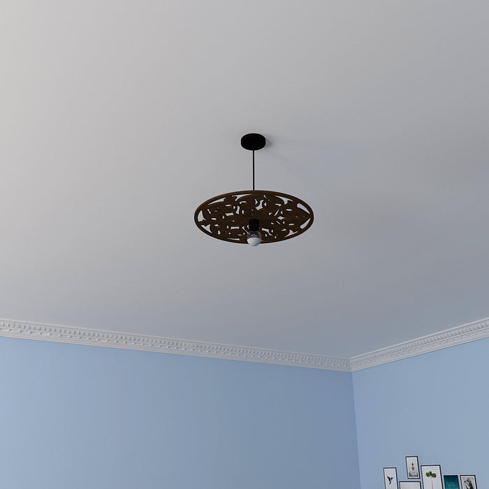 Round Designer Ceiling Shadow Lamp