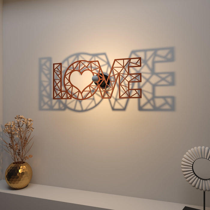 Love Creative design Shadow lamp