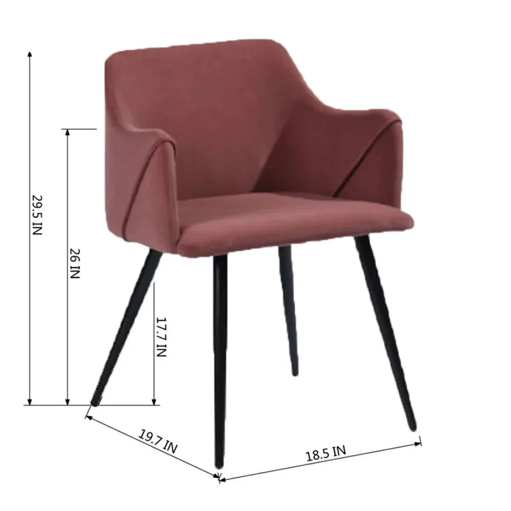 Rich Pink Cushiony Velvet Lounge Chair - All India Decor