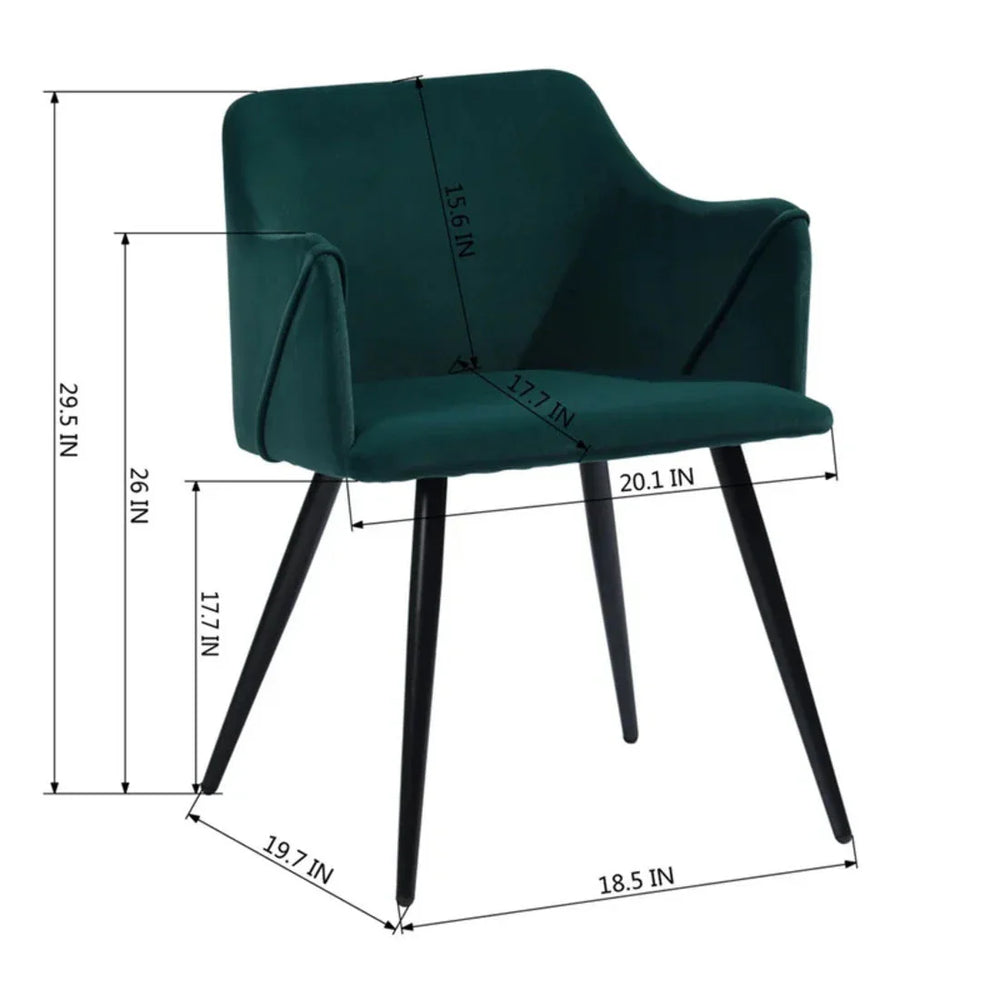 Emerald Rich Cushiony Velvet Lounge Chair - All India Decor