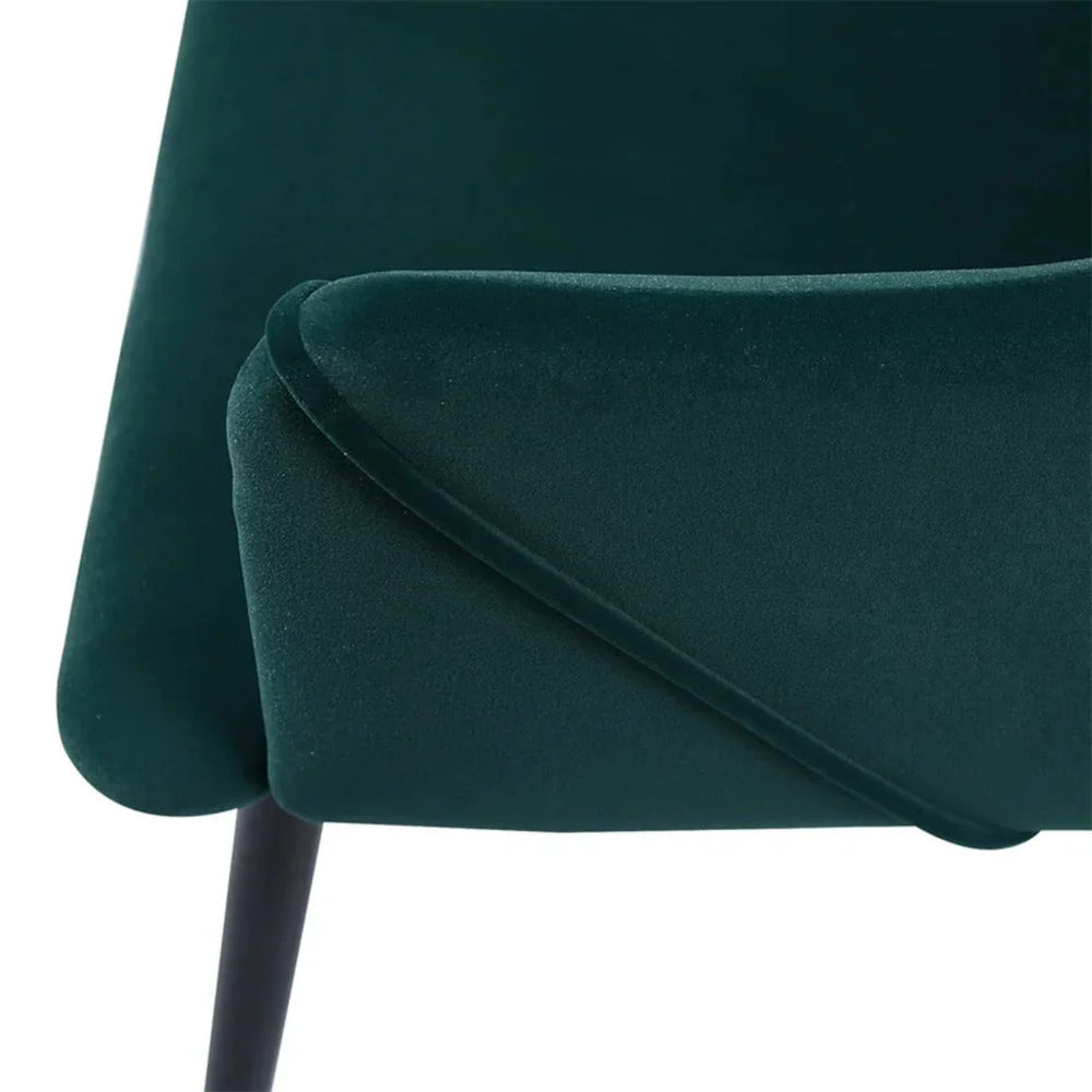 Emerald Rich Cushiony Velvet Lounge Chair - All India Decor