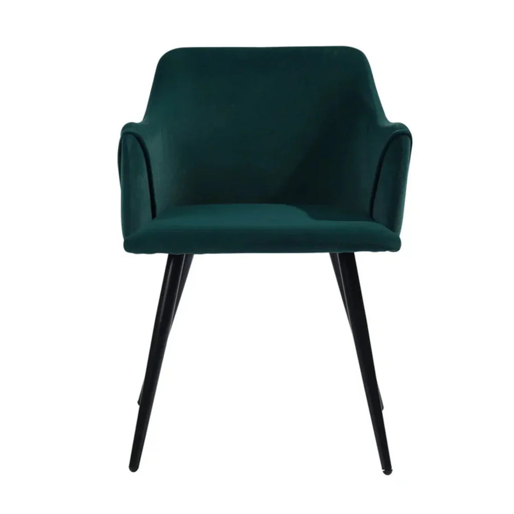 Emerald Rich Cushiony Velvet Lounge Chair - All India Decor