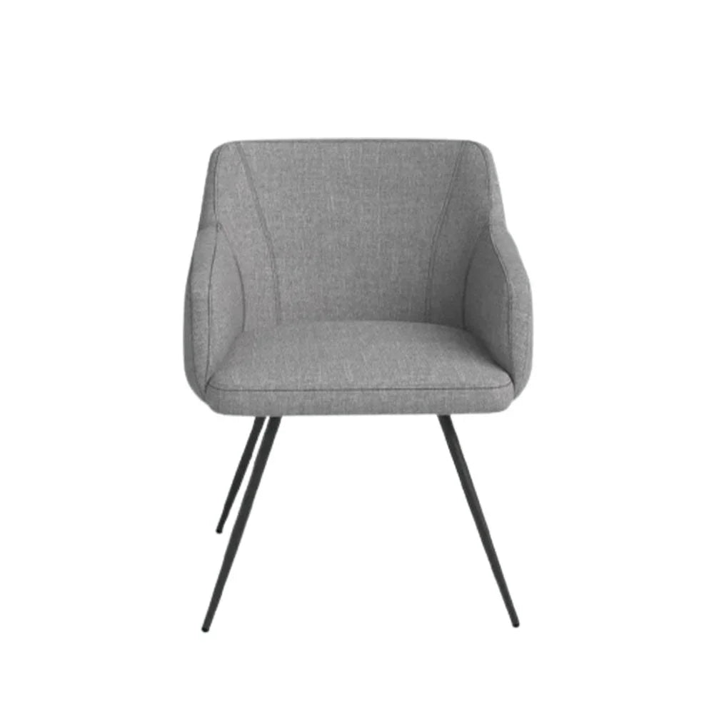 Aesthetic Grey Velvet Accent Chair - All India Decor
