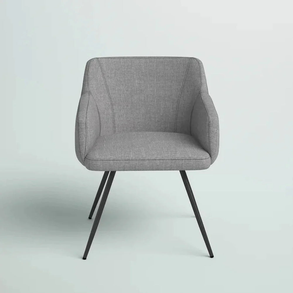 Aesthetic Grey Velvet Accent Chair - All India Decor