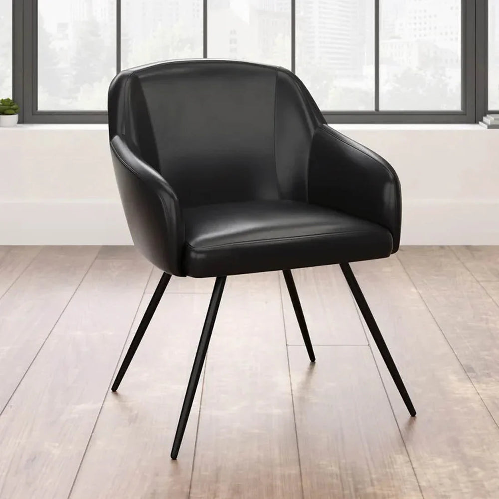 Aesthetic Black Velvet Accent Chair - All India Decor