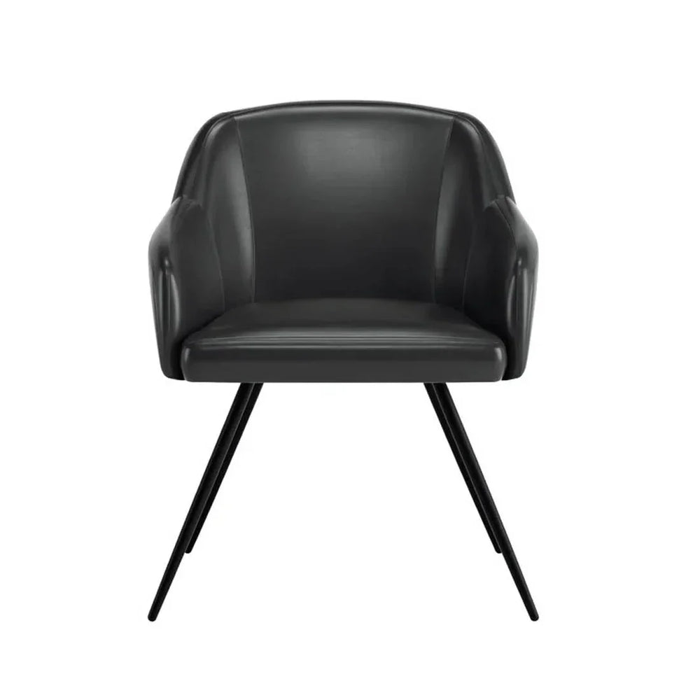 Aesthetic Black Velvet Accent Chair - All India Decor