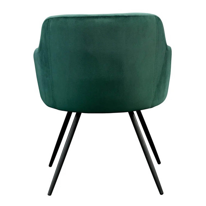 Aesthetic Green Velvet Accent Chair