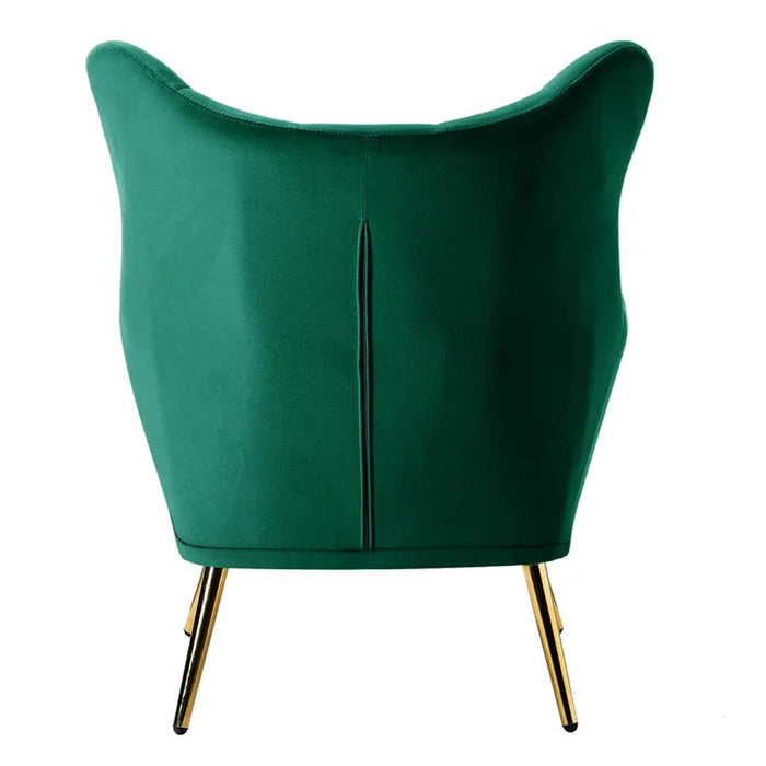 Royal Green Tufted Velvet Lounge Chair