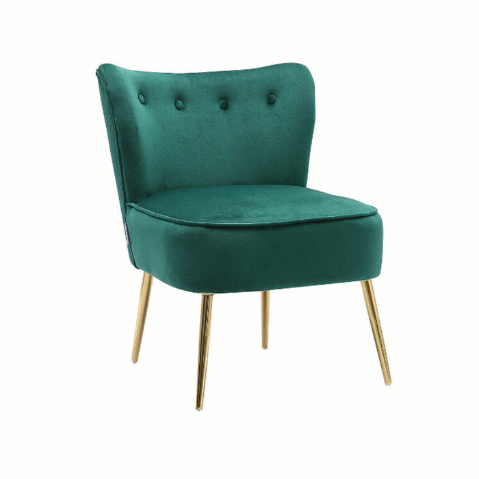 Seagreen Deep Cushioning Comfy Velvet Lounge Chair