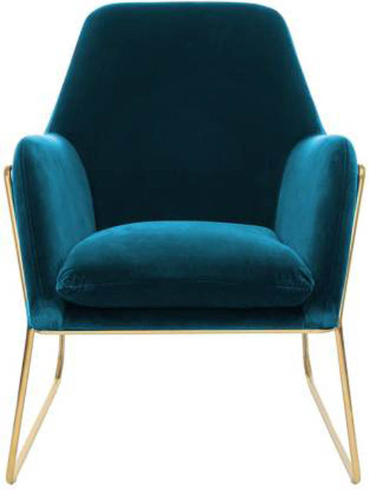 Lush Seagreen Glamorous Velvet Lounge Chair