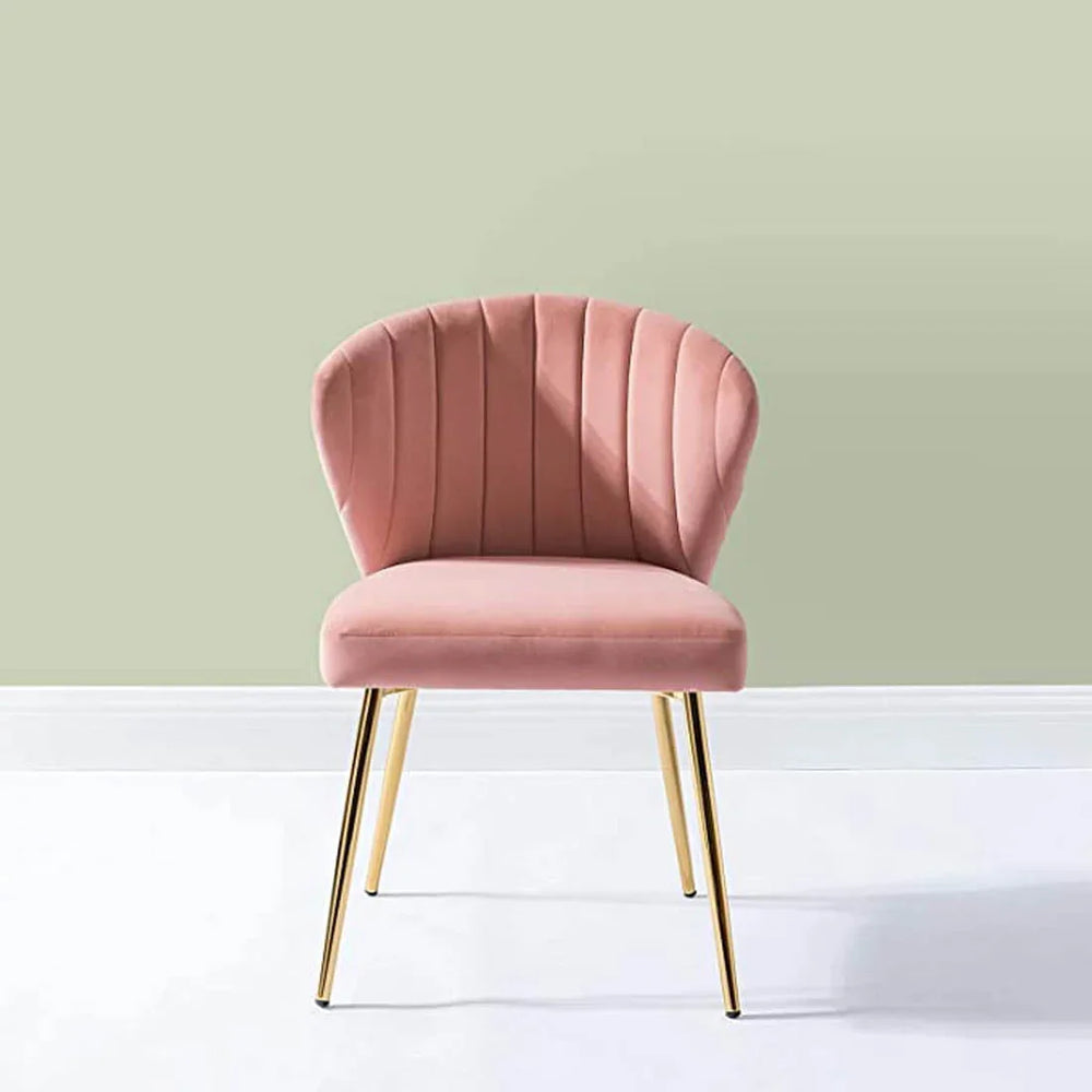 Pink Velvet Tufted Luxury Lounge Chair - All India Decor