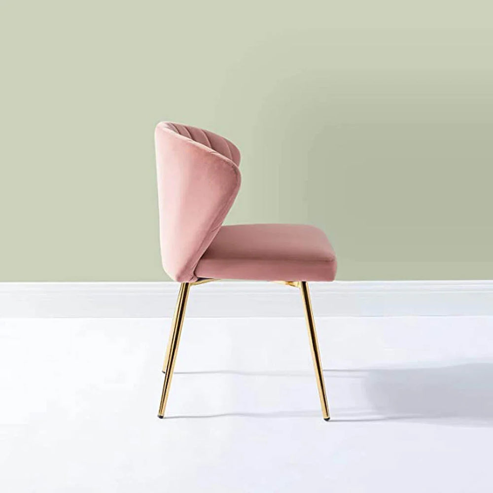 Pink Velvet Tufted Luxury Lounge Chair - All India Decor
