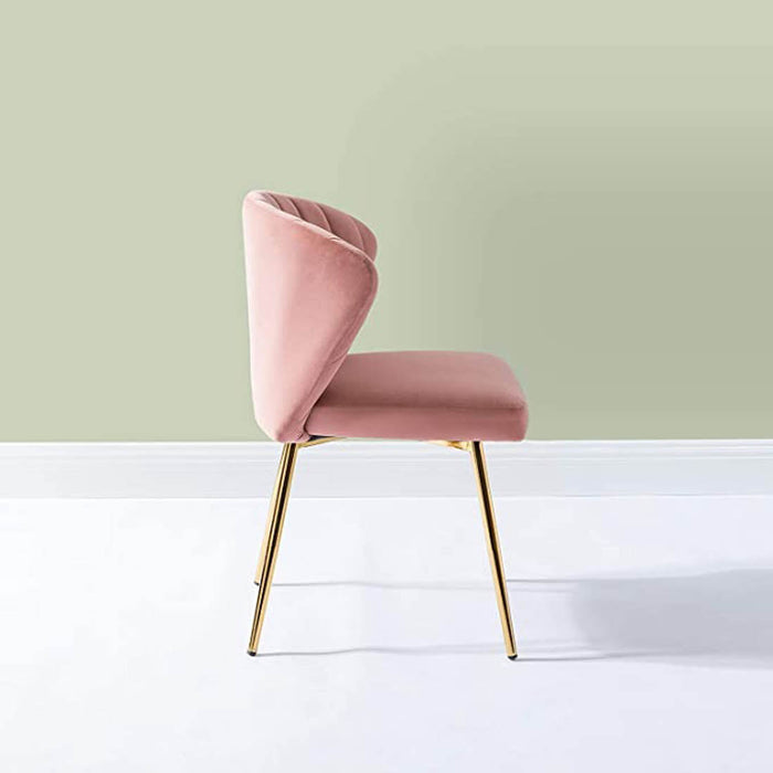 Pink Velvet Tufted Luxury Lounge Chair