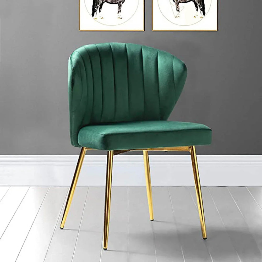 Green Velvet Tufted Luxury Lounge Chair - All India Decor
