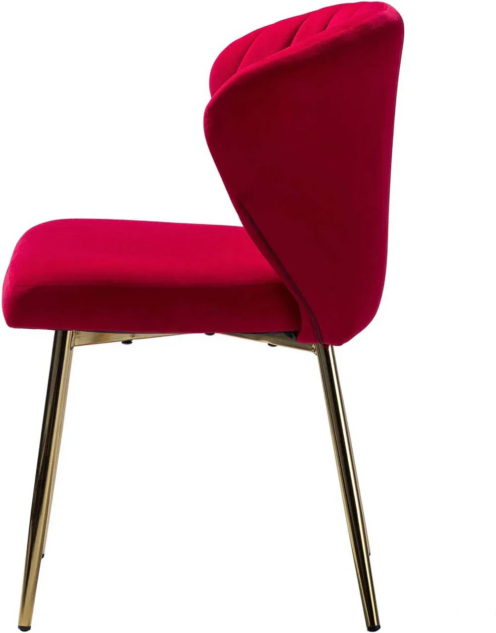 Red Velvet Tufted Luxury Lounge Chair - All India Decor
