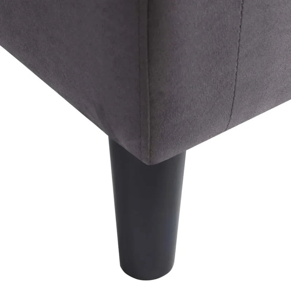 Rich Brown Comfy Round Back Velvet Chair With Ottoman - All India Decor