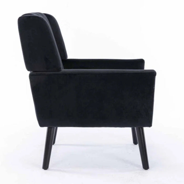 Urban Black Super Soft Velvet Armchair