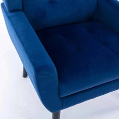 Urban Blue Super Soft Velvet Armchair - All India Decor