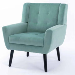 Urban Teal Super Soft Velvet Armchair - All India Decor