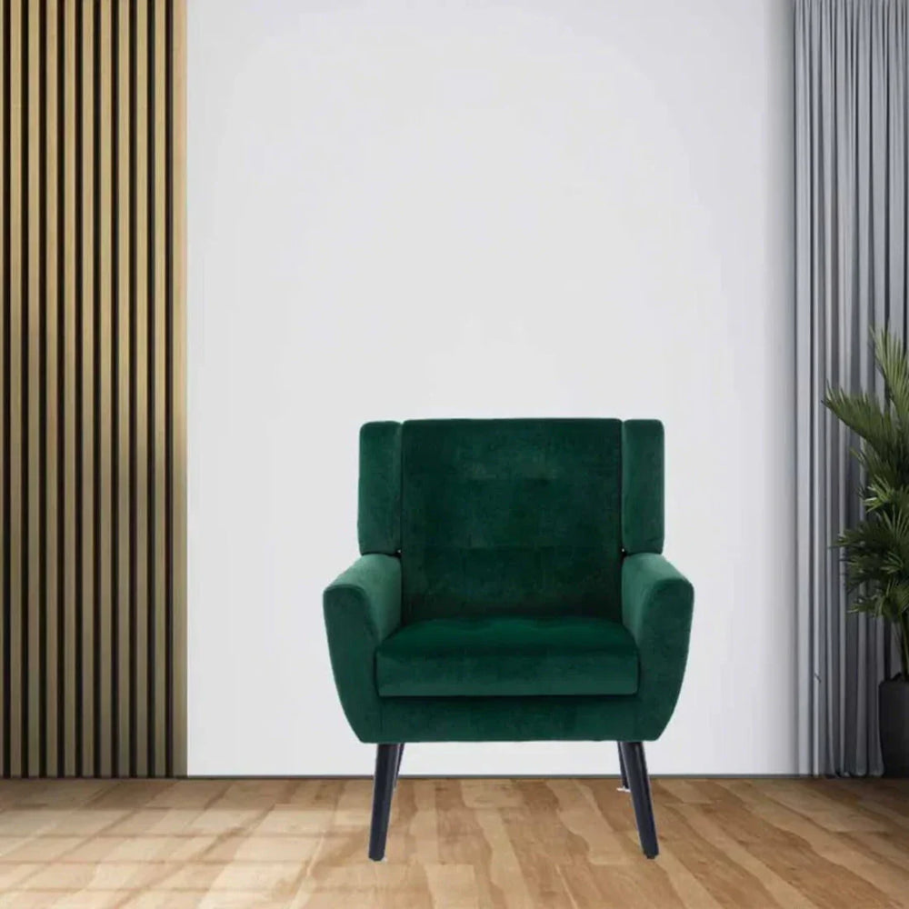 Urban Green Super Soft Velvet Armchair - All India Decor