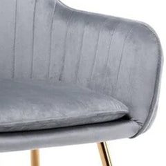 High Tufted Back Luxury Grey Lounge Chair